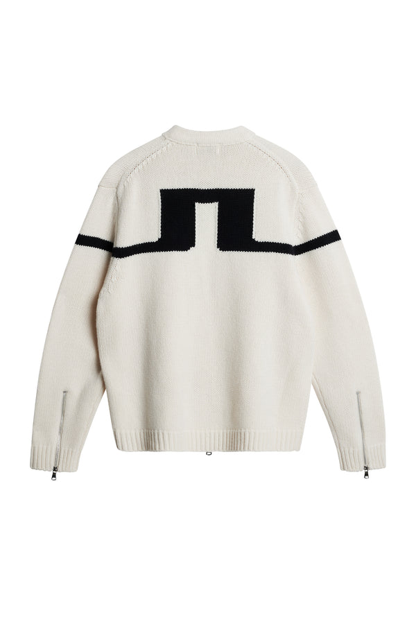 J.lindeberg Kessler Biker Zip Knit Moonbeam