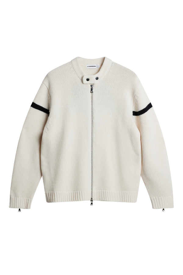 J.lindeberg Kessler Biker Zip Knit Moonbeam