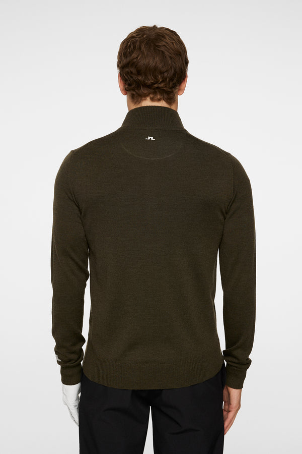 J.lindeberg Kian Zipped Sweater Forest Green