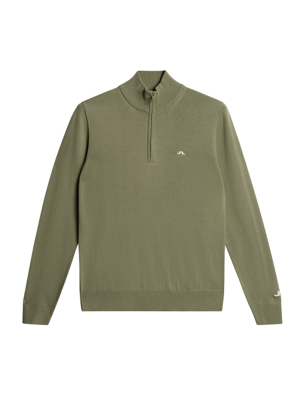 J.lindeberg Kian Zipped Sweater Oil Green