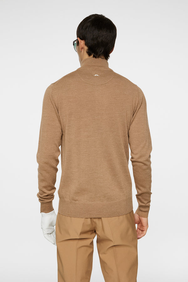 J.lindeberg Kian Zipped Sweater Tigers Eye