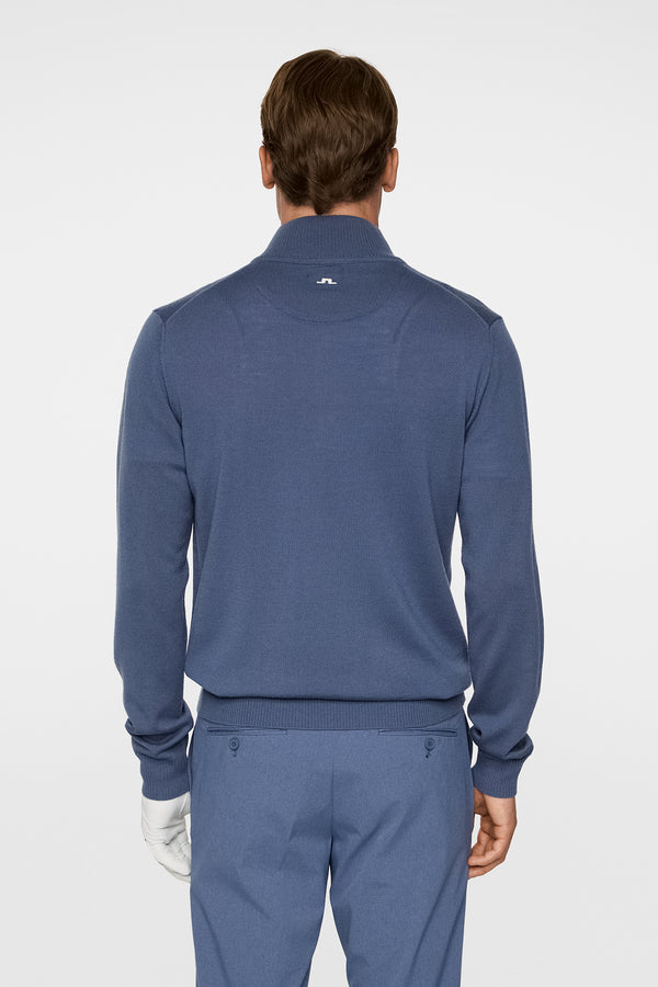 J.lindeberg Kian Zipped Sweater Vintage Indigo