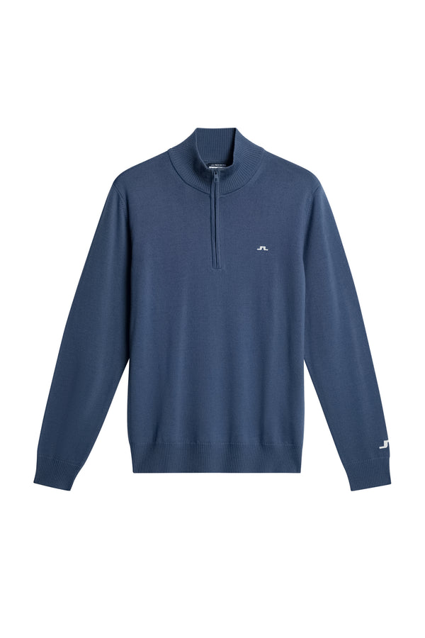 J.lindeberg Kian Zipped Sweater Vintage Indigo