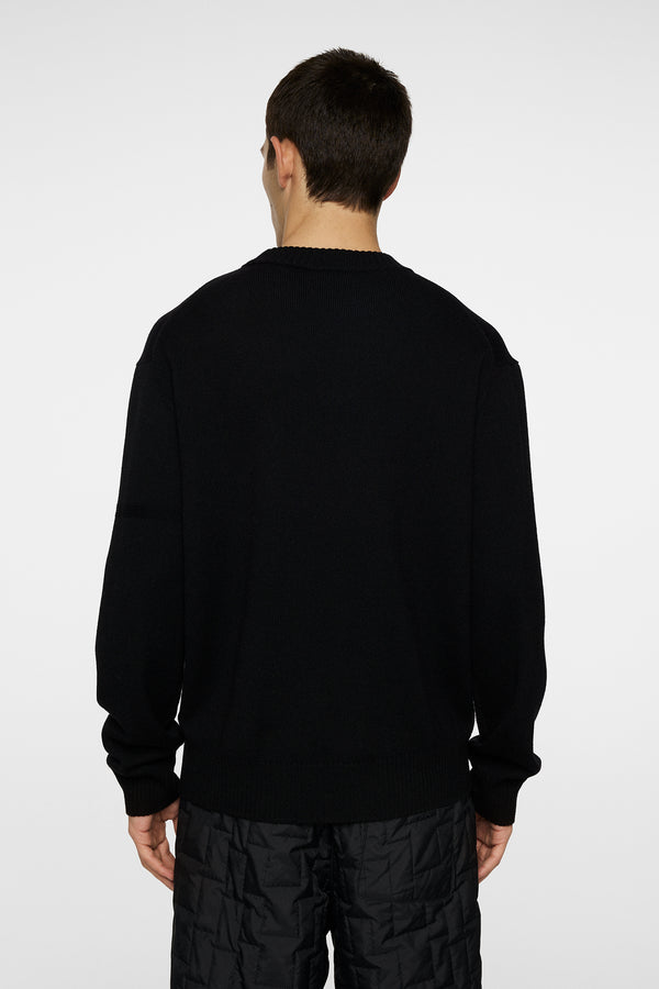 J.lindeberg Kino Merino Crew Black