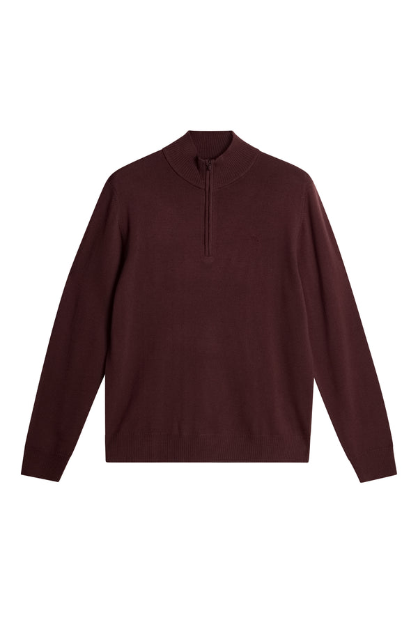 J.lindeberg Kiyan Merino Quarter Zip Huckleberry
