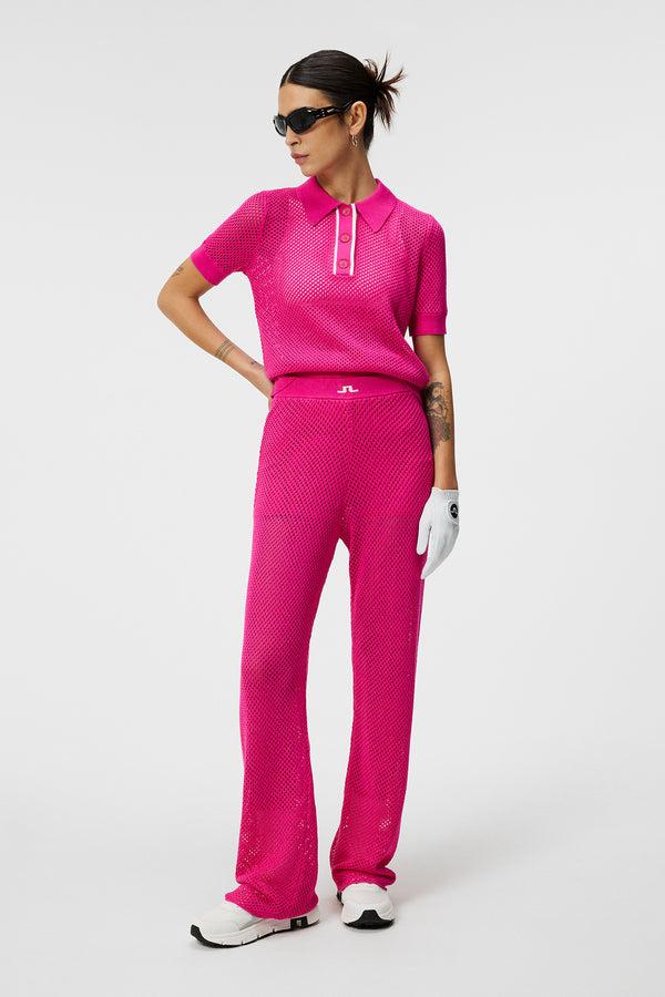 J.lindeberg Korine Knitted Pant Fuchsia Purple