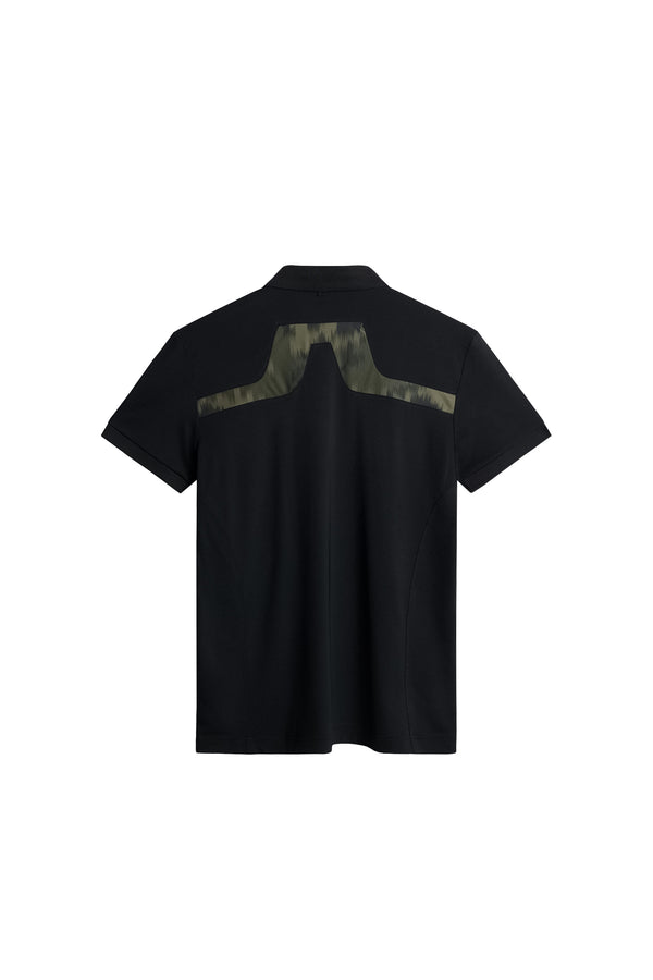 J.lindeberg KV Print Polo Black