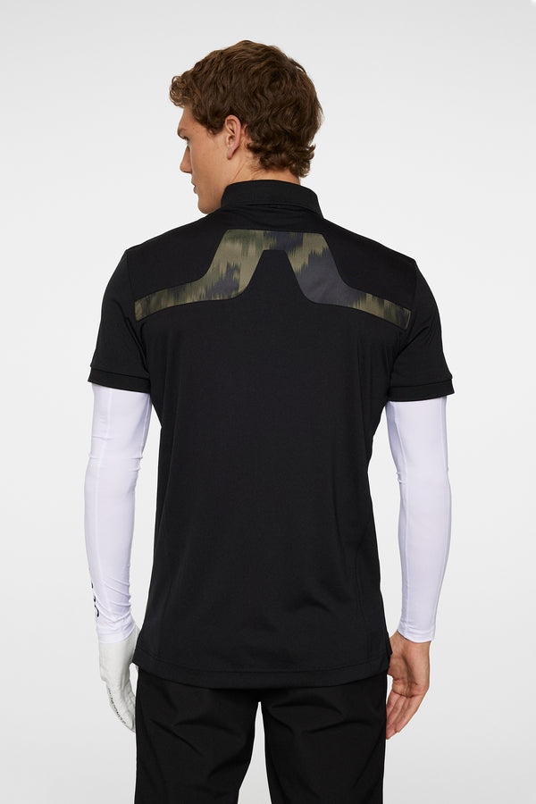 J.lindeberg KV Print Polo Black
