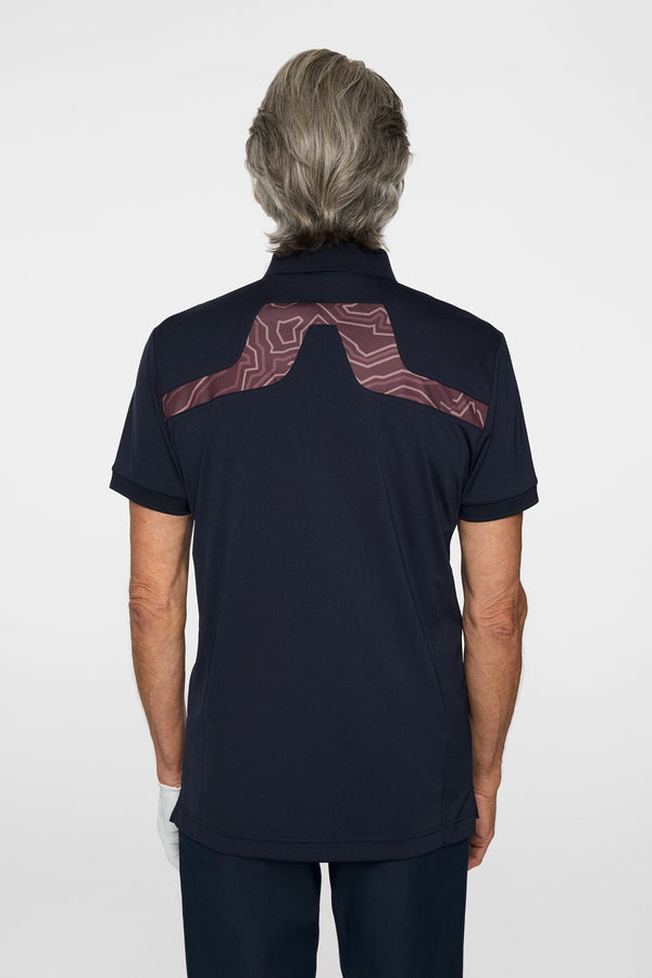 J.lindeberg KV Print Polo JL Navy
