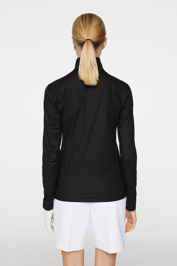 J.lindeberg Lauryn Quarter Zip Mid Layer Black
