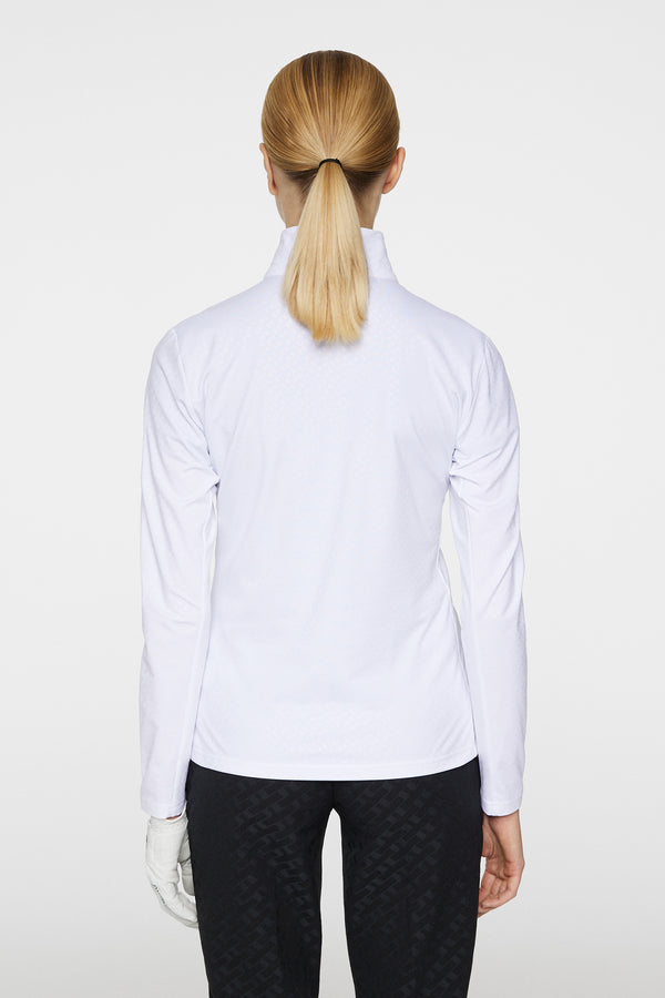 J.lindeberg Lauryn Quarter Zip Mid Layer White