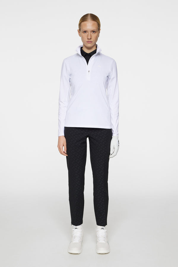J.lindeberg Lauryn Quarter Zip Mid Layer White