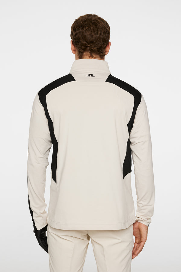 J.lindeberg Leander Quarter Zip Mid Layer Moonbeam