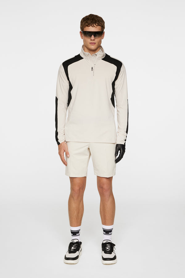 J.lindeberg Leander Quarter Zip Mid Layer Moonbeam