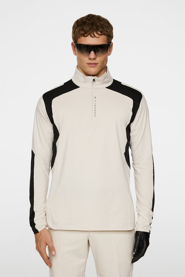 j.lindeberg Leander Quarter Zip Mid Layer Moonbeam