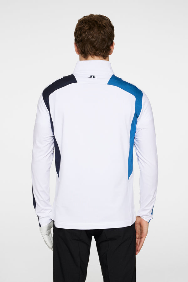 J.lindeberg Leander Quarter Zip Mid Layer White