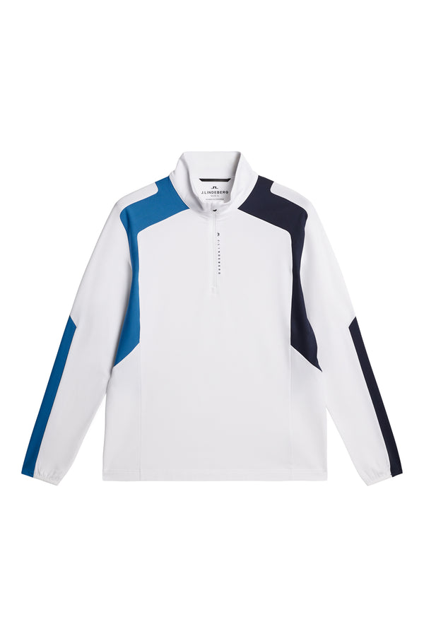 J.lindeberg Leander Quarter Zip Mid Layer White
