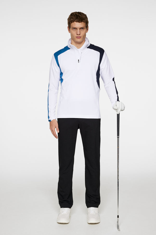 J.lindeberg Leander Quarter Zip Mid Layer White