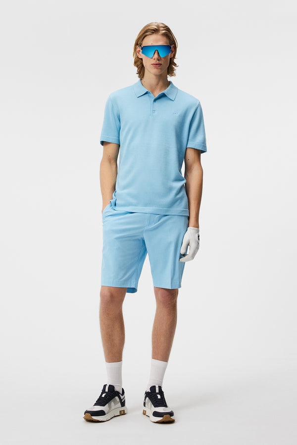 J.lindeberg Lear Knitted Shirt Baltic Sea