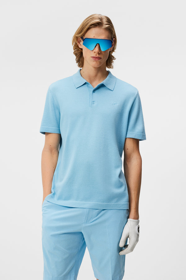 j.lindeberg Lear Knitted Shirt Baltic Sea