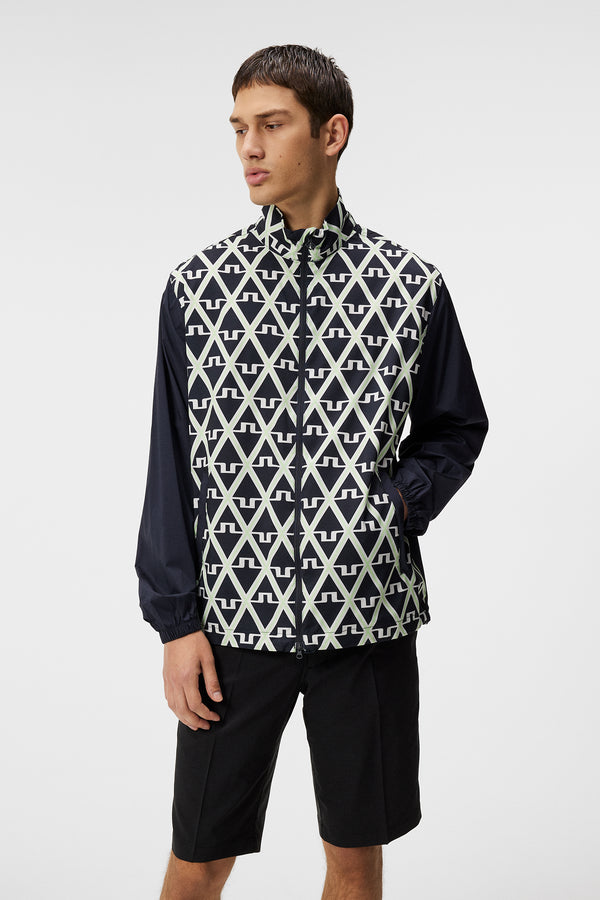 j.lindeberg Lear printed Wind jacket Geo JL Navy