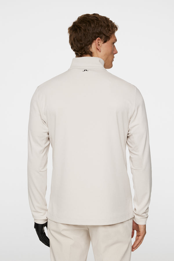 J.lindeberg Leon Quarter Zip Mid Layer Moonbeam