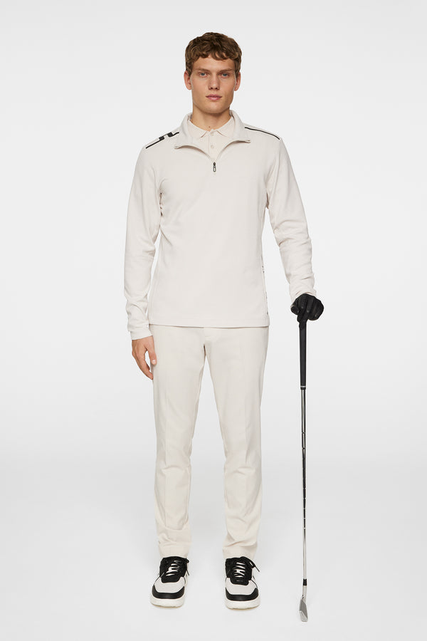 J.lindeberg Leon Quarter Zip Mid Layer Moonbeam