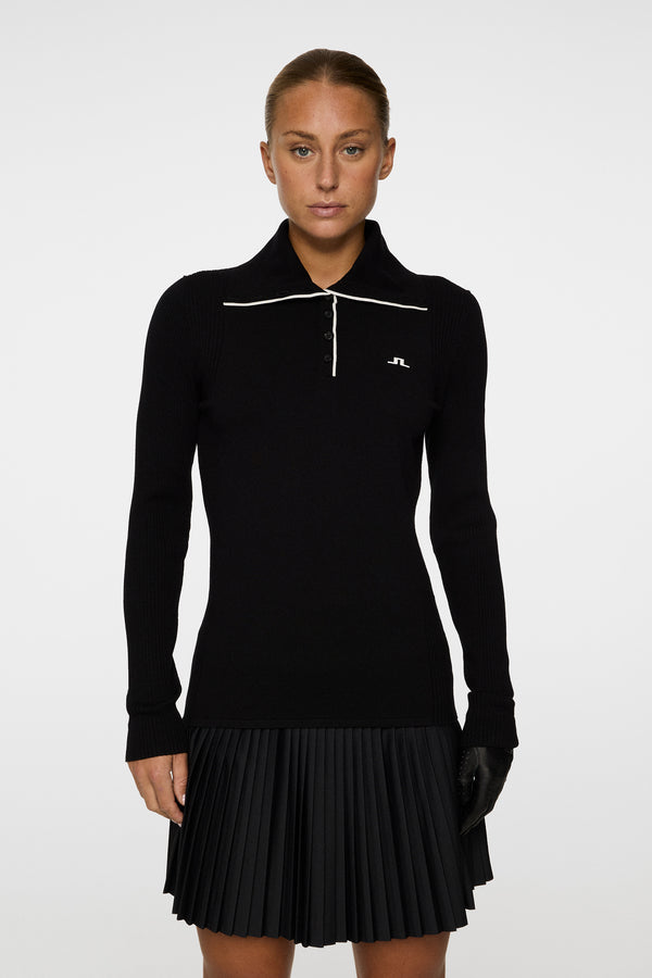 j.lindeberg Leonie Knitted Shirt Black