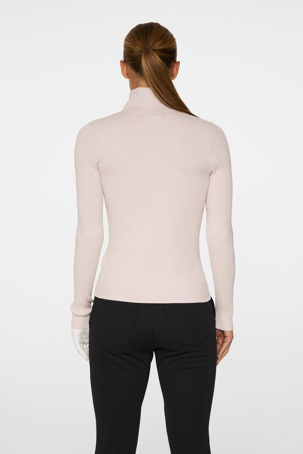 J.lindeberg Leonie Knitted Shirt Grey Lilac