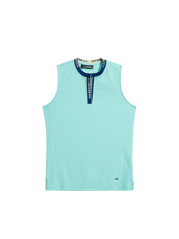 J.lindeberg Leya Sleeveless Top Aruba Blue