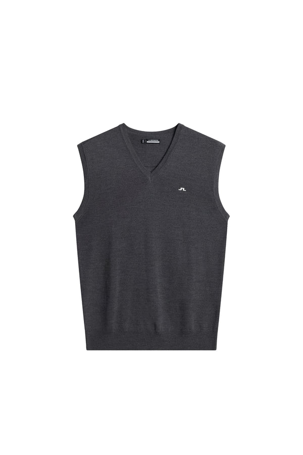 J.lindeberg Liam Knitted Vest Dark Grey Melange