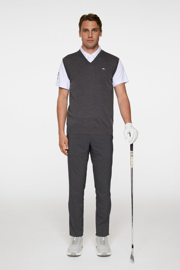 J.lindeberg Liam Knitted Vest Dark Grey Melange