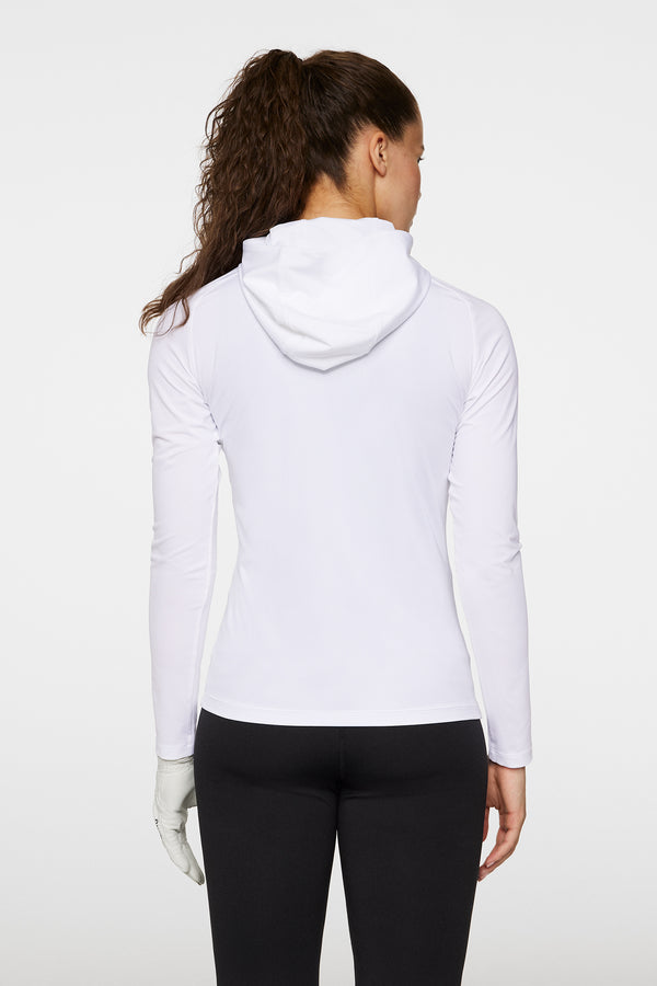 J.lindeberg Lina Hood Mid Layer White