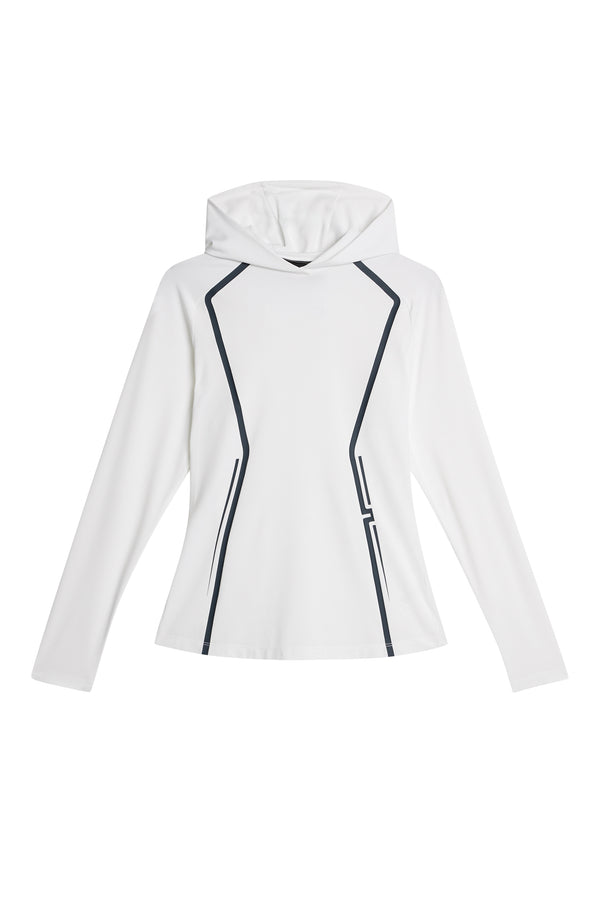 J.lindeberg Lina Hood Mid Layer White