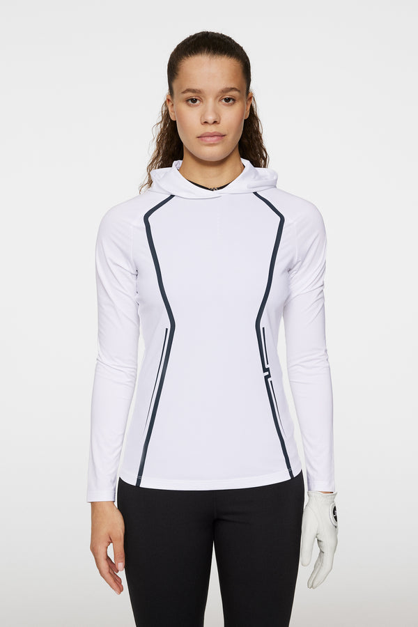 j.lindeberg Lina Hood Mid Layer White