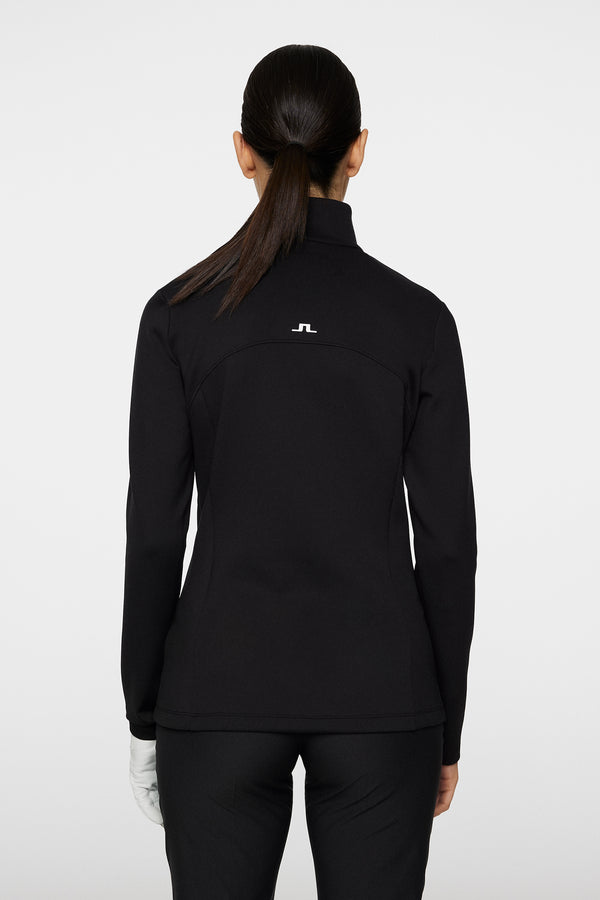 J.lindeberg Lorelei Quarter Zip Mid Layer Black