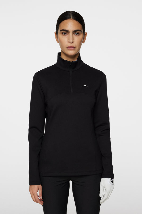 j.lindeberg Lorelei Quarter Zip Mid Layer Black