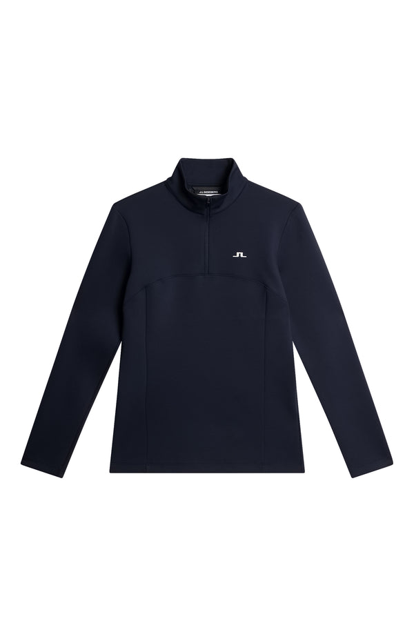 J.lindeberg Lorelei Quarter Zip Mid Layer JL Navy