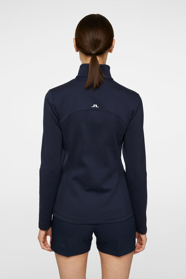J.lindeberg Lorelei Quarter Zip Mid Layer JL Navy