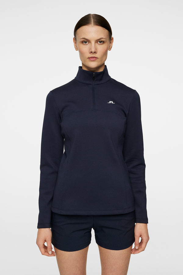 j.lindeberg Lorelei Quarter Zip Mid Layer JL Navy