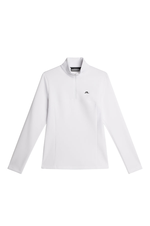J.lindeberg Lorelei Quarter Zip Mid Layer White