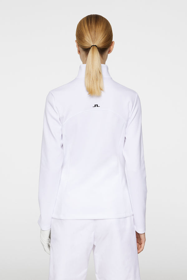 J.lindeberg Lorelei Quarter Zip Mid Layer White