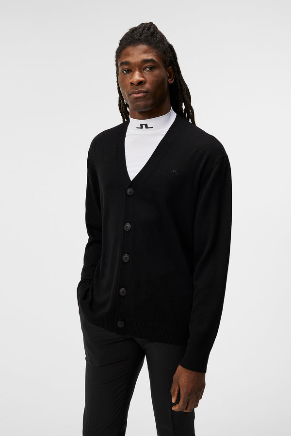 j.lindeberg Lucas Knitted Cardigan Black