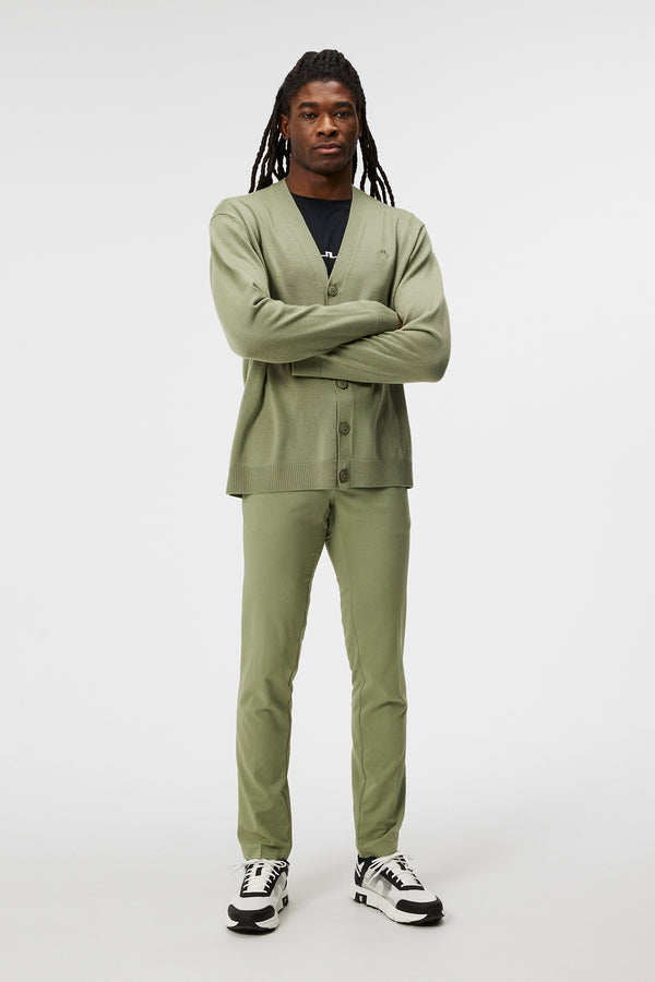 J.lindeberg Lucas Knitted Cardigan Oil Green