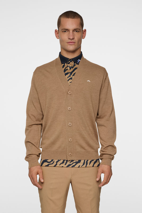 j.lindeberg Lucas Knitted Cardigan Tigers Eye