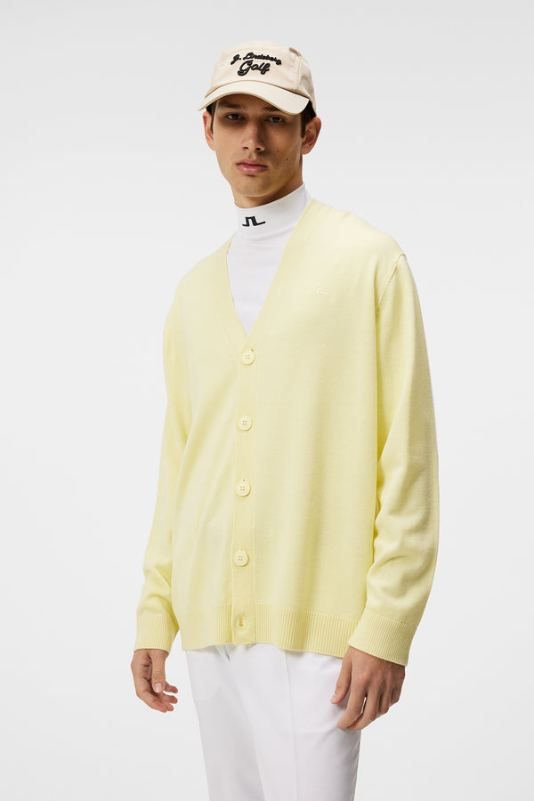 j.lindeberg Lucas Knitted Cardigan Wax Yellow