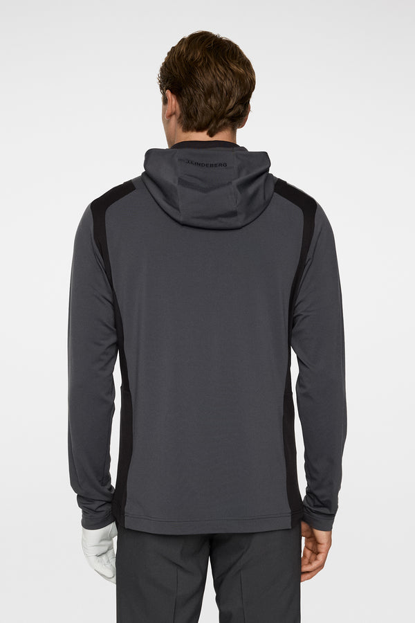 J.lindeberg Lukas Quarter Zip Hood Asphalt