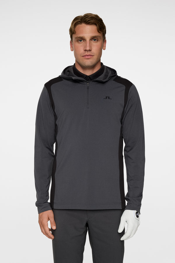 j.lindeberg Lukas Quarter Zip Hood Asphalt