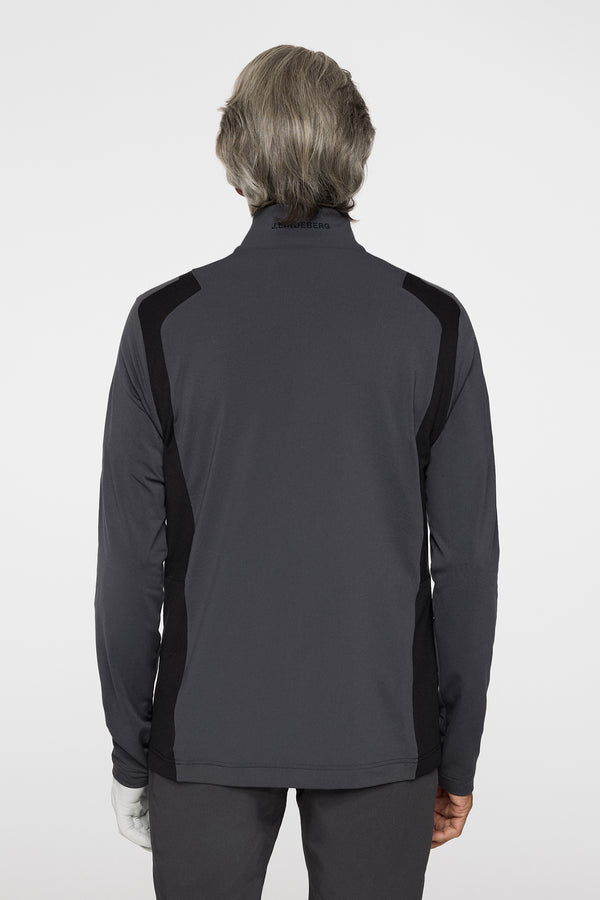 J.lindeberg Lukas Quarter Zip Mid Layer Asphalt
