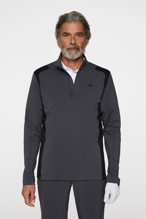 j.lindeberg Lukas Quarter Zip Mid Layer Asphalt